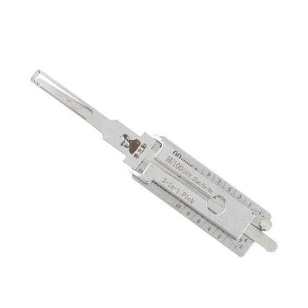 Original Lishi HU100 GM (10 Cuts) 2-In-1 Pick - Ignition / Door / Trunk - AG OLS-HU100-10CUT-AG - main